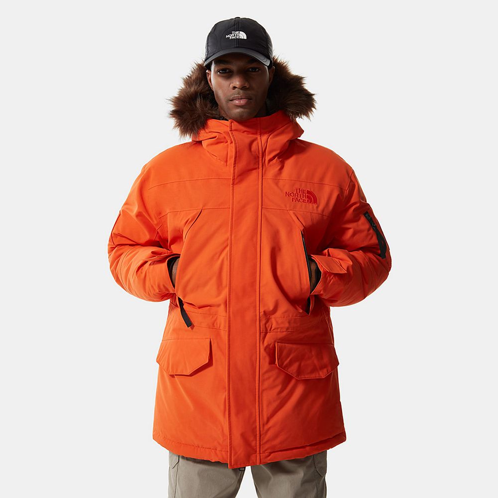 The North Face Parka Mens Australia - The North Face Expedition Mcmurdo Red Orange Mcmurdo (WUC-3219